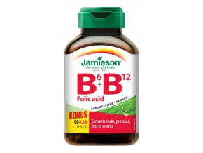 Jamieson Vit B6 B12 Folic Acid Bonus 90 20tbl 064642053268