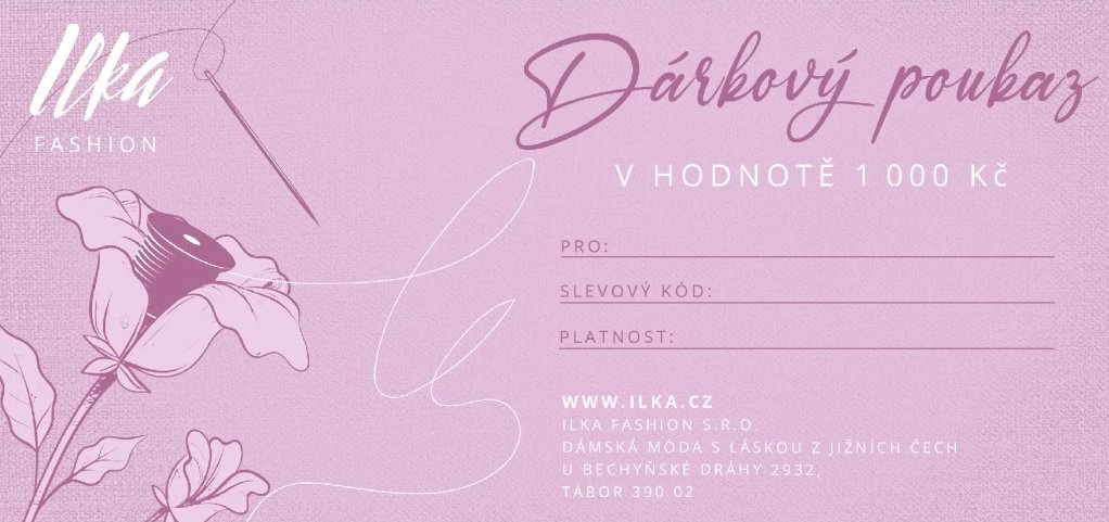 dárkové poukazy pro ženy oblečení