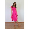 Šaty Rita s rukávkem- bambus magenta