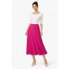 Elegant model in fuchsia skirt