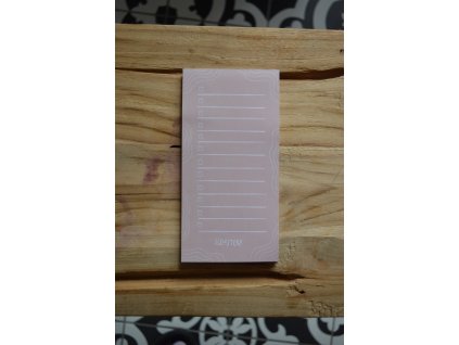 To do list světle růžový