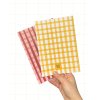 Nelinkovaný sešit Gingham žlutý