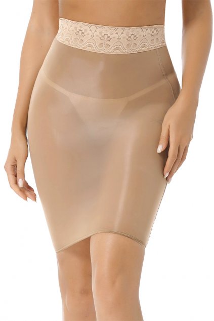 elora nylon skirt nude 1