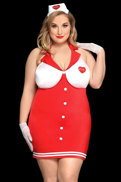 p91118 nurse costume plus size 1