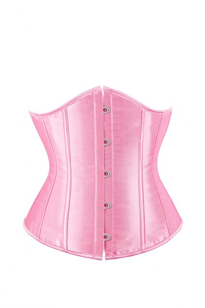 nina satin corset pink 1