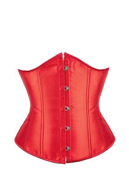 nina satin corset red 1