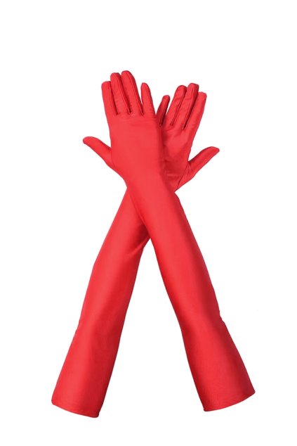 carol long gloves red 1
