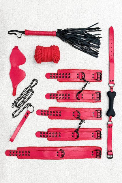 bdsm set black red 1