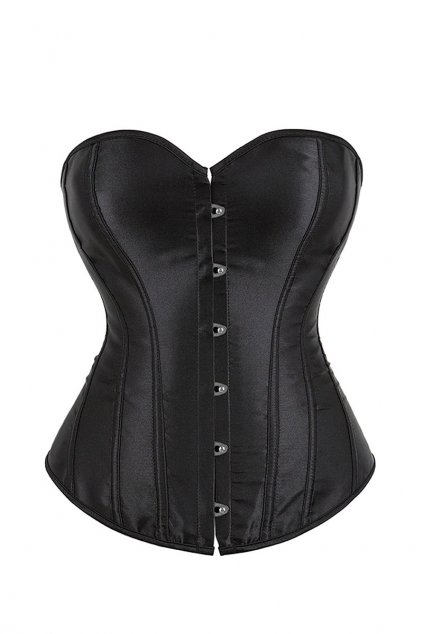 alice satin corset black 1