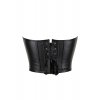 amanda leather corset black 3
