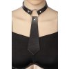 kira tie leather collar black 1