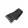 skye snake harness leather belt black 2
