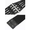 skye snake harness leather belt black 3