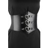 skye heart leather belt black 2