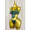 diana gold lingerie set smaragd 3