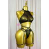 poppy gold lingerie set diamond black 2