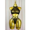 poppy gold lingerie set diamond black 1