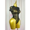 heidi gold bodysuit top black 2