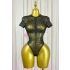 heidi gold bodysuit top black 1