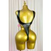 game over gold bodysuit leather 4