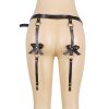 julia harness leather long garter belt ribbon 6