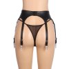 jesse garter belt leather black 9