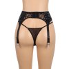 jesse garter belt leather lace black 6