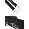 jesse garter belt leather lace black 9