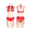 lena lingerie set red 4