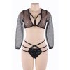 zara lingerie set black plus size 4