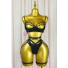 amary gold lingerie set diamond black 1