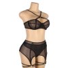 brynn lingerie set black plus size 4