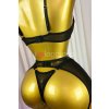 maria gold lingerie set black 7