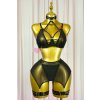 maria gold lingerie set black 1