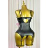 trinity gold bodysuit leather black 4