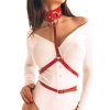 tessa harness leather body red 1