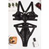 britty lingerie body black leo 4