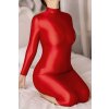 elen nylon dress red 3