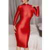 elen nylon dress red 1