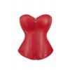 penelope zipp leather corset red 1
