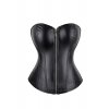 penelope zipp leather corset black 1