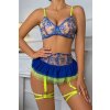 vanessa lingerie set blue neon 5 min