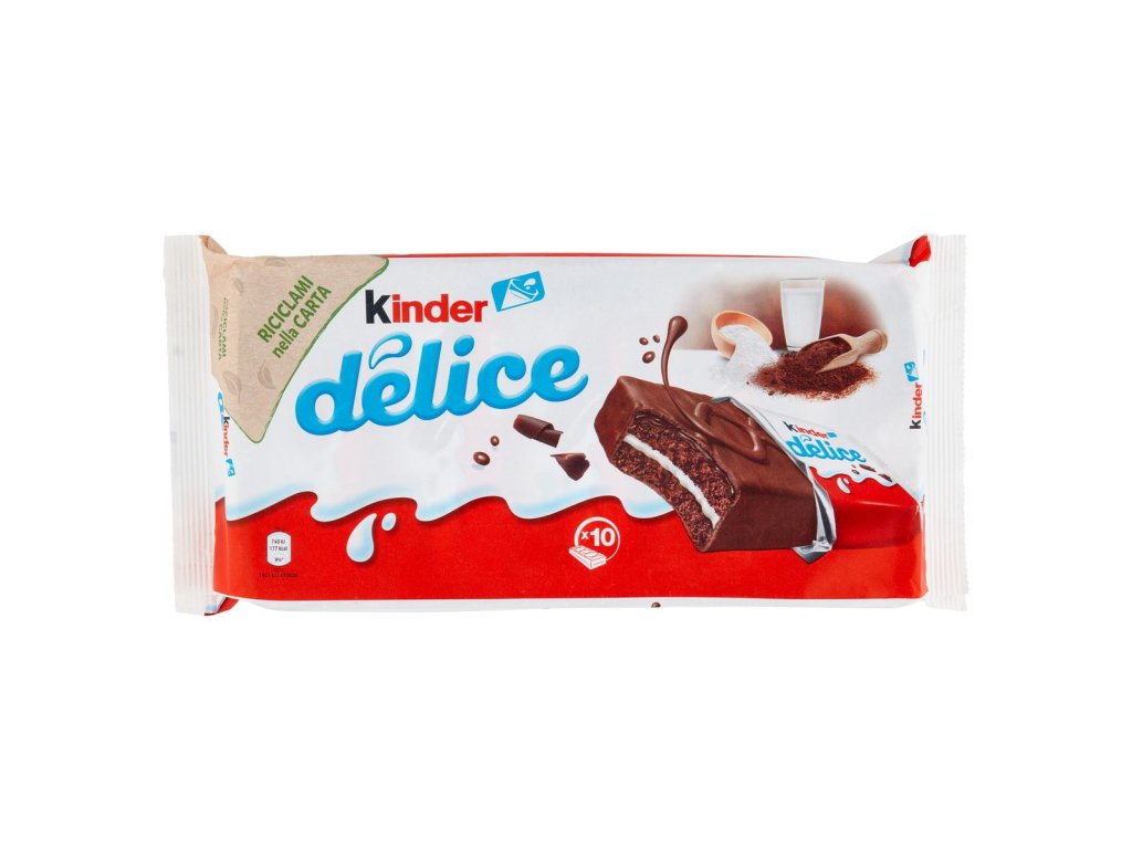 Kinder delice čokoládový koláčik s mliečnym krémom 10x39 g