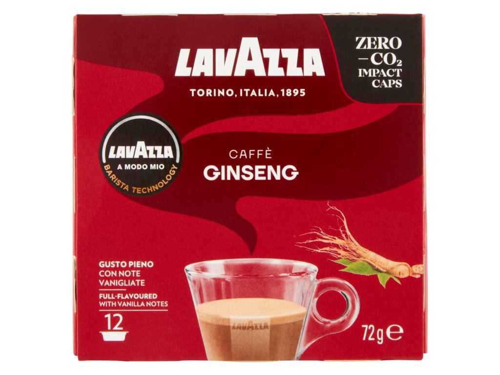 Lavazza kapsule modo mio ženšen káva 12 ks