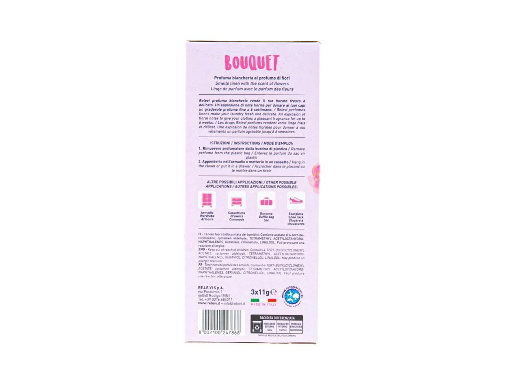 Relevi Deo Tag Bouquet/Cotton Vůně Do Místnosti - 3ks