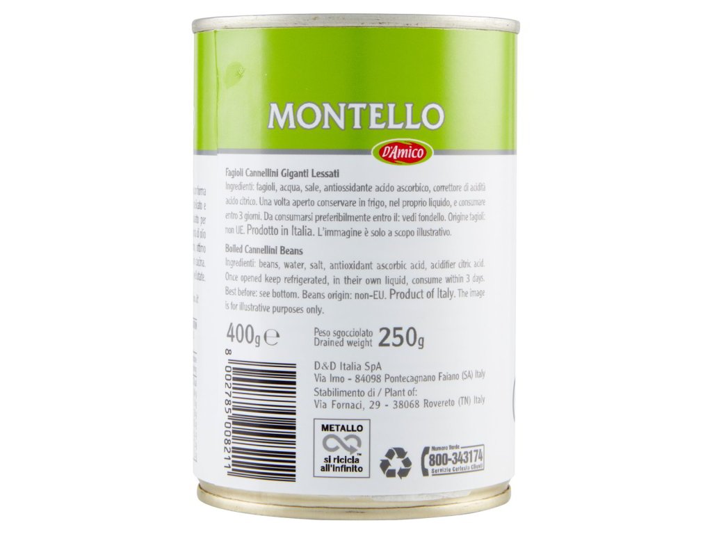 Montello obrovské fazule cannellini 400 g