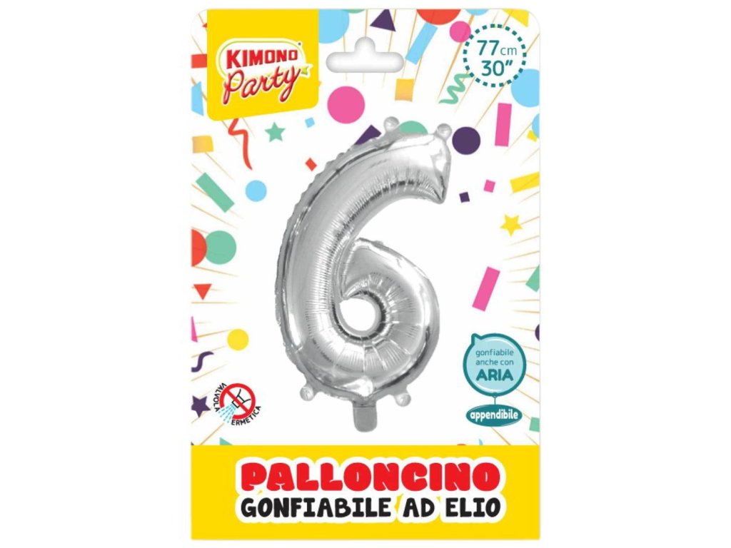 PALLONCINO GONFIABILE AD ELIO NR.6 CM 77
