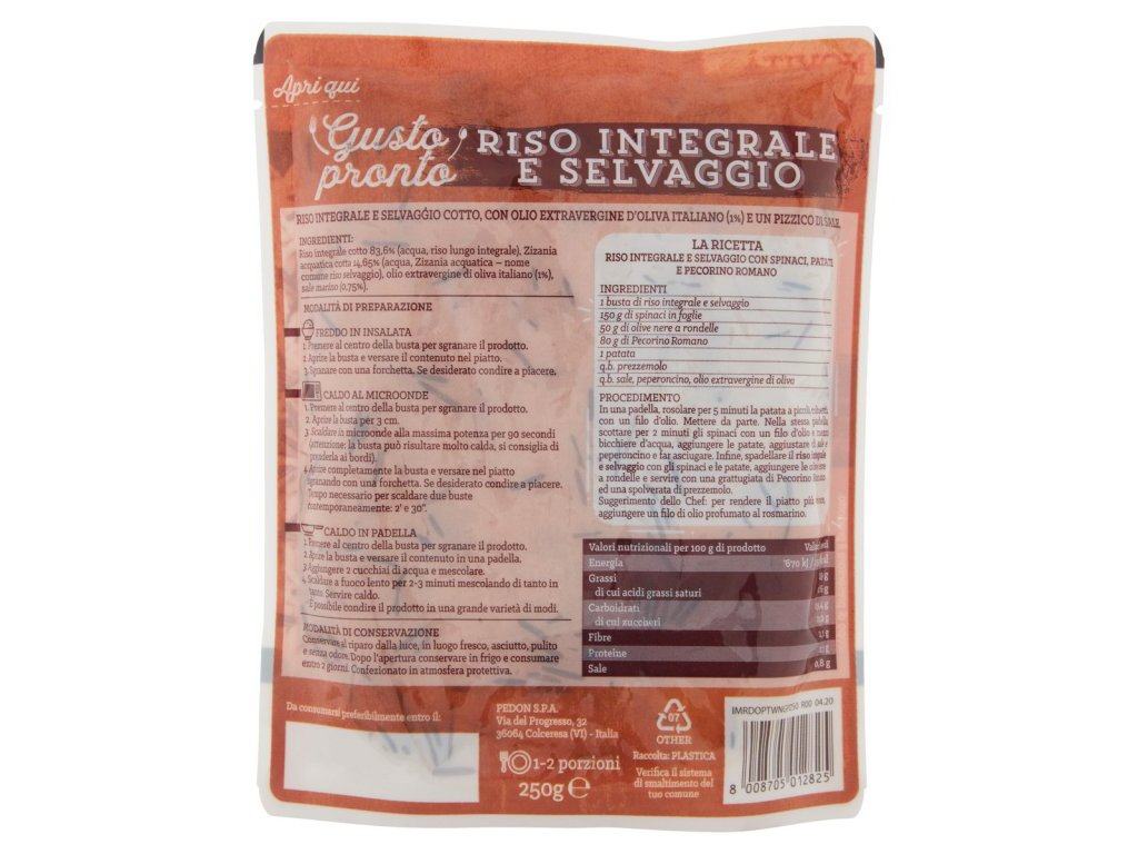 Gusto Pronto celozrnná ryža 250g