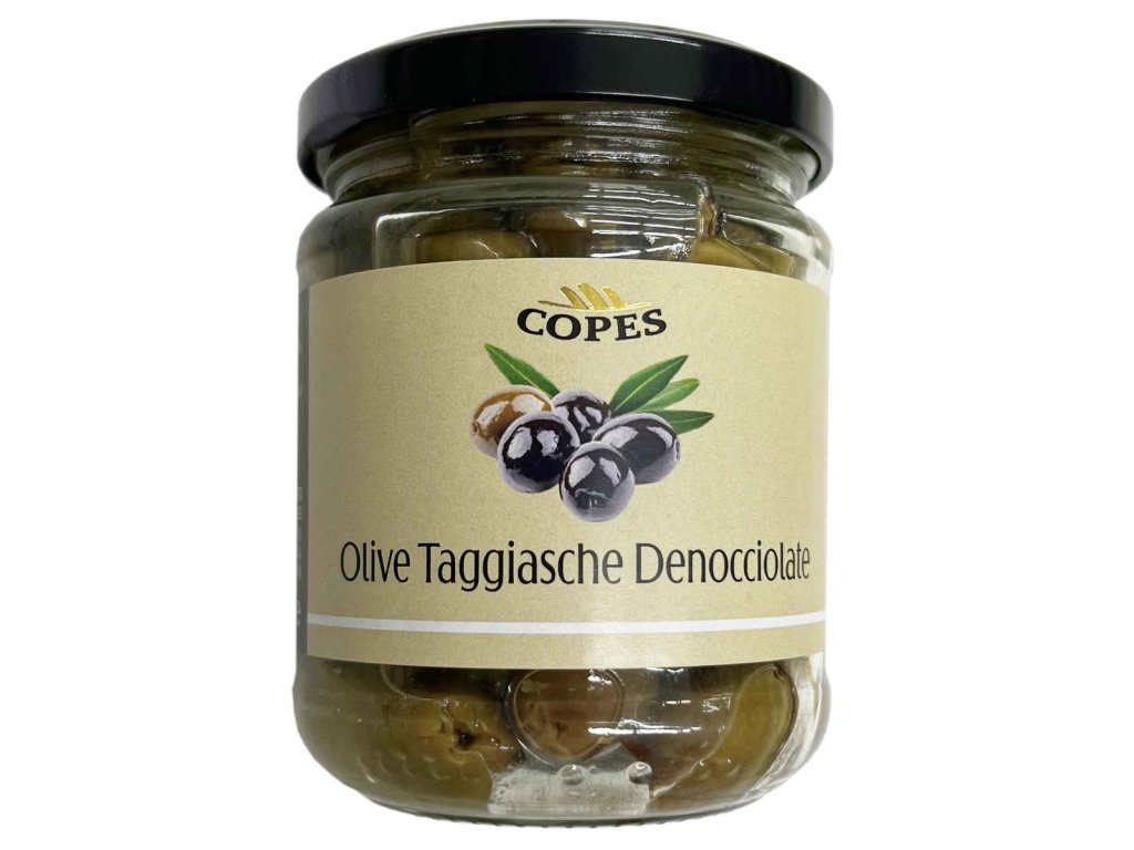 OLIVE TAGGIASCHE DENOCCIOLATE IN OLIO DI GIRASOLE