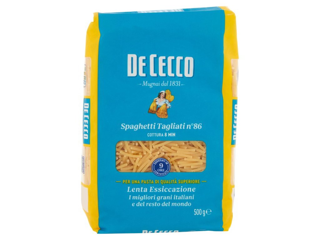 De Cecco Spaghetti Tagliati °86 cestoviny 500g